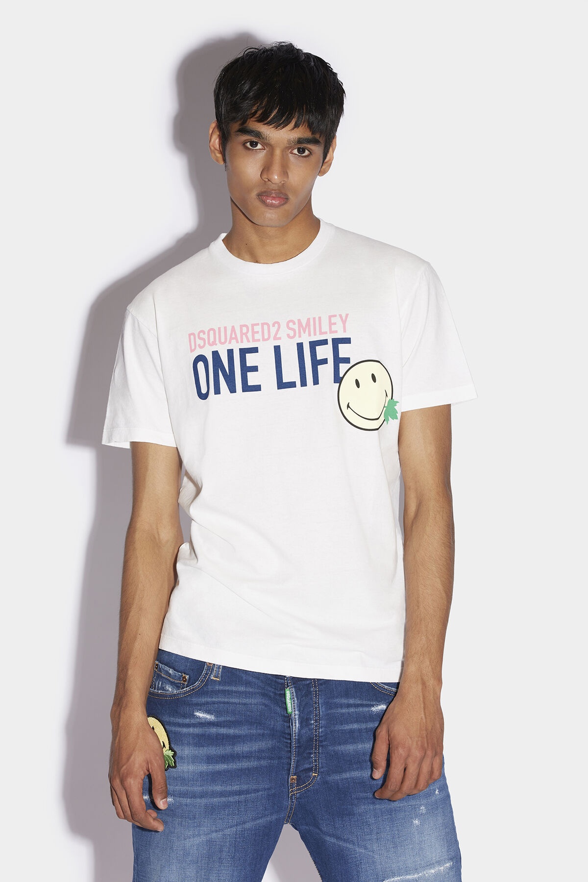 SMILEY PARTIALLY RECYCLED COTTON COOL FIT T-SHIRT - 1