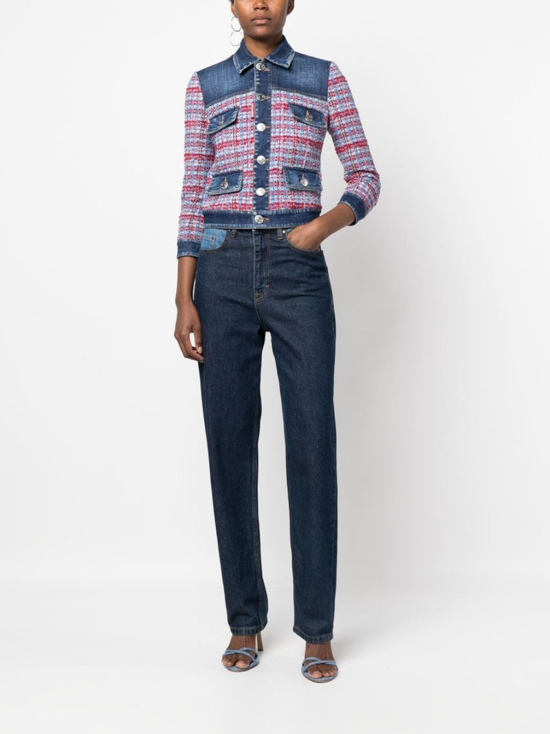 DSQUARED2 panelled denim jacket outlook