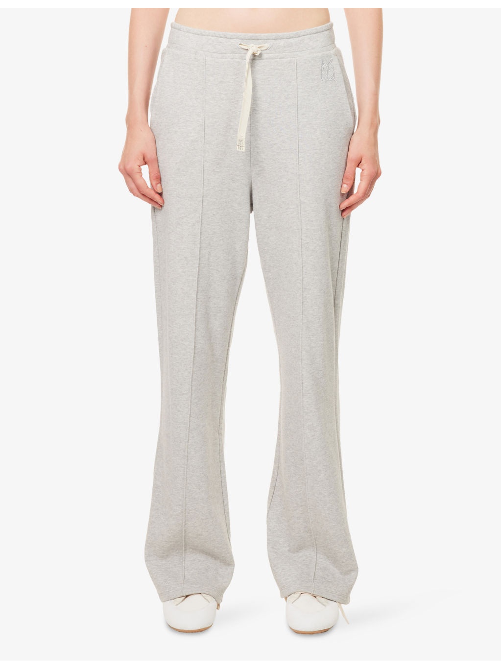 Folk Wide-Leg Cotton-Blend Jogging Bottoms - 3