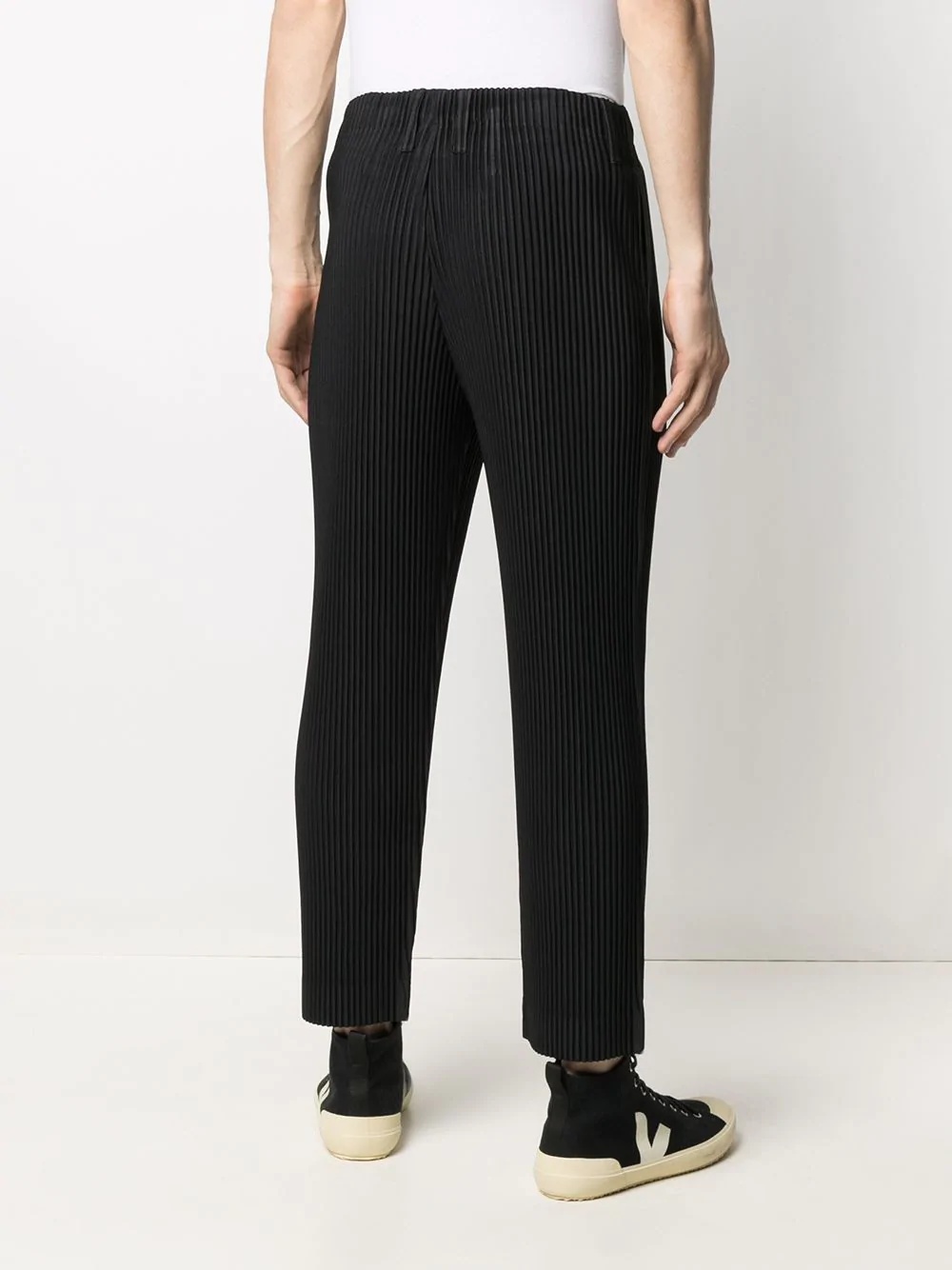 plissé cropped trousers - 4