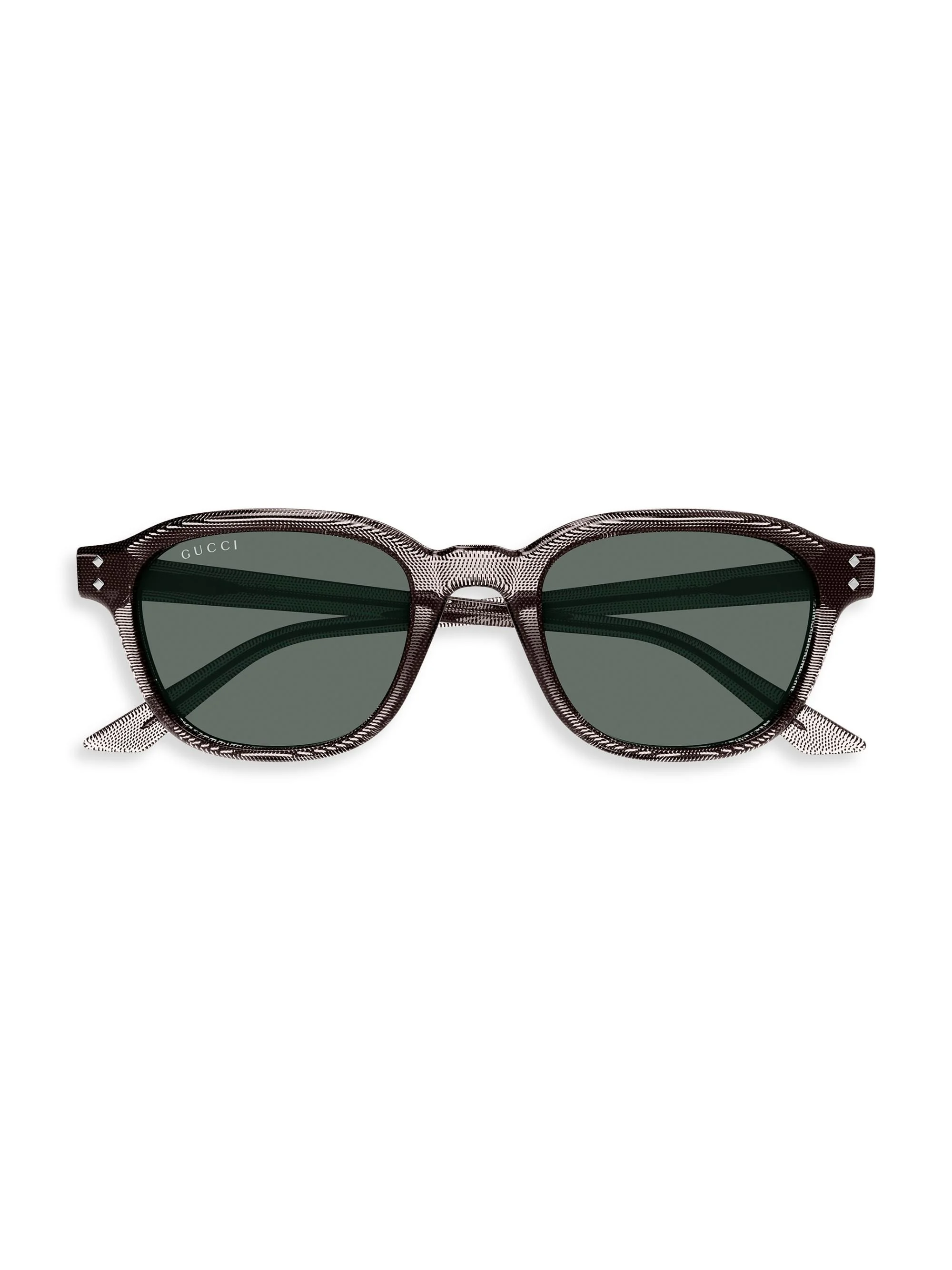 Men's 50MM Round Sunglasses - Brown Blue - 1