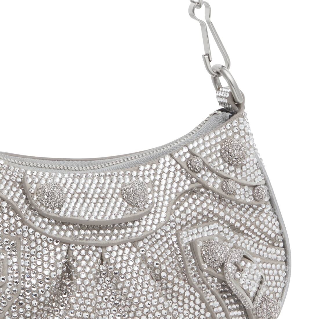 le cagole mini bag with chain and rhinestones - 9