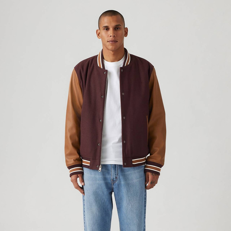 MIXED MEDIA VARSITY JACKET 2