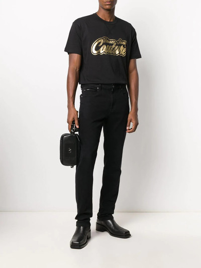 VERSACE JEANS COUTURE metallic logo print T-shirt outlook