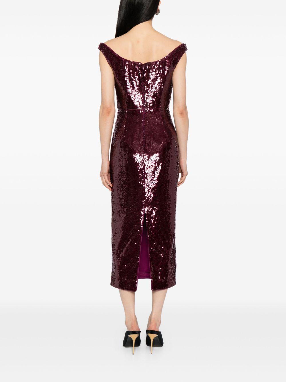 sequin midi dress - 4