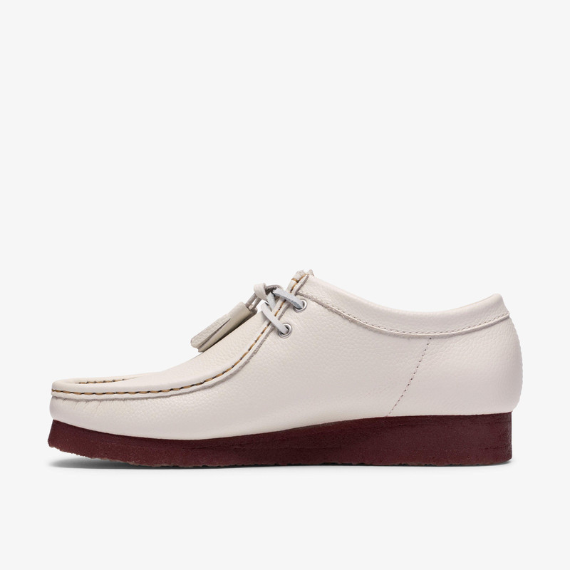 Wallabee White Leather 3