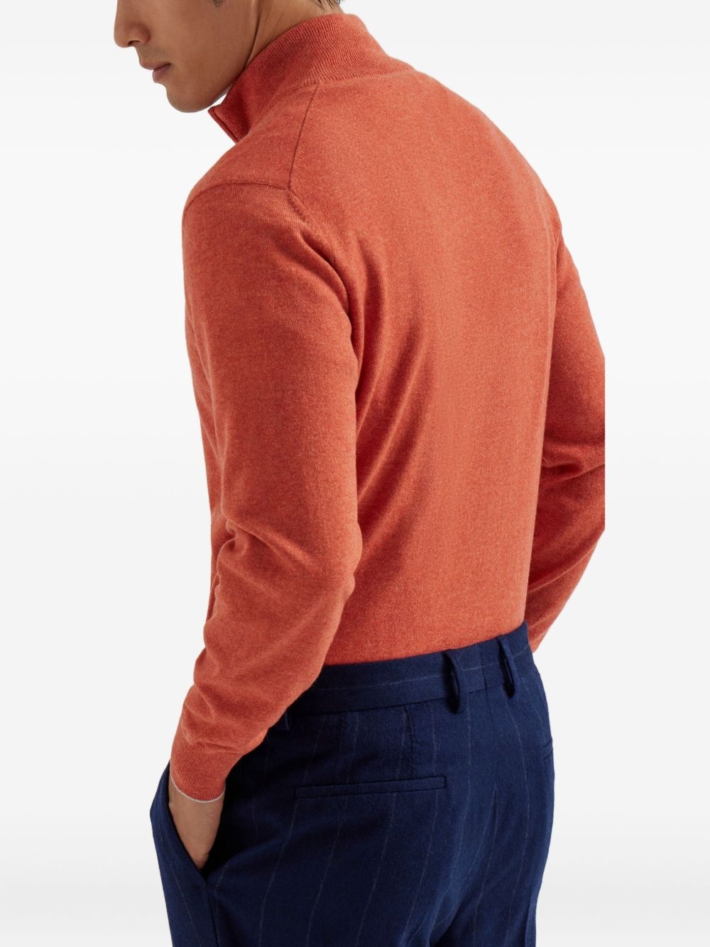 cashmere half-zip sweater - 4