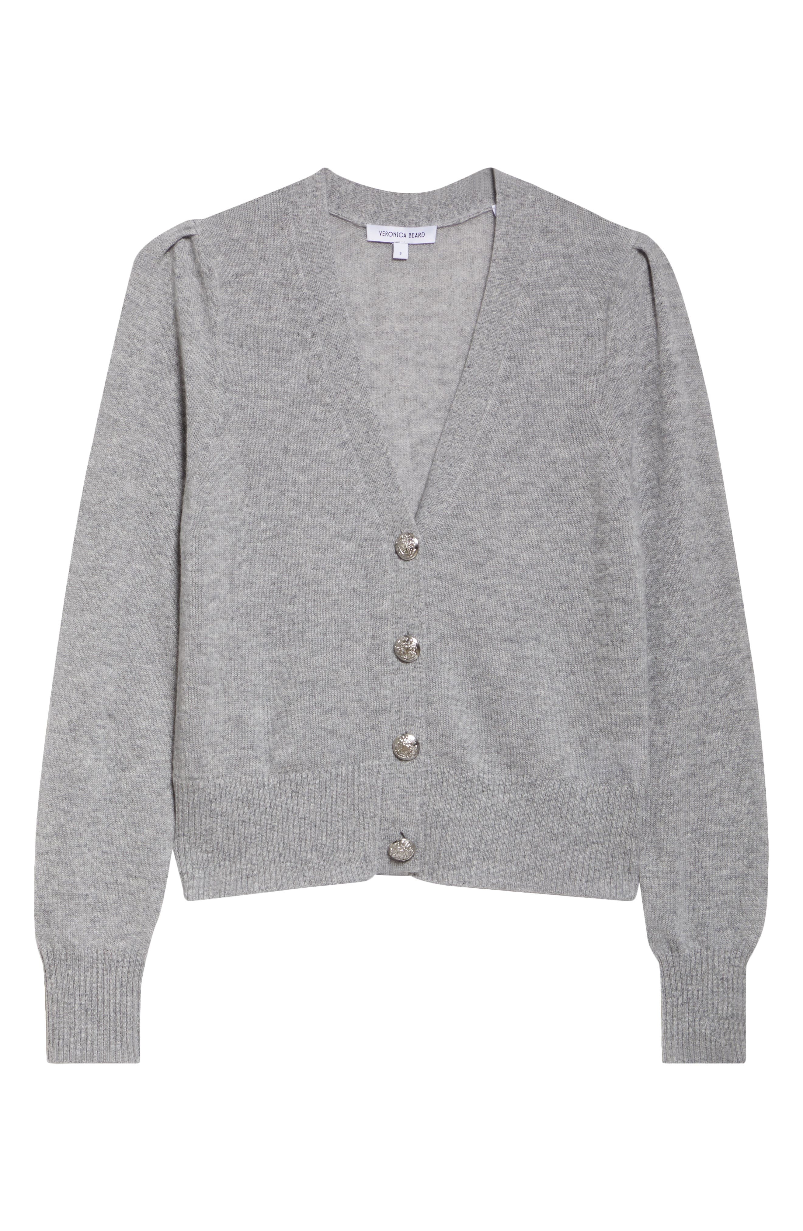 Veronica Beard Solene Cashmere Cardigan in Heather Grey at Nordstrom - 5