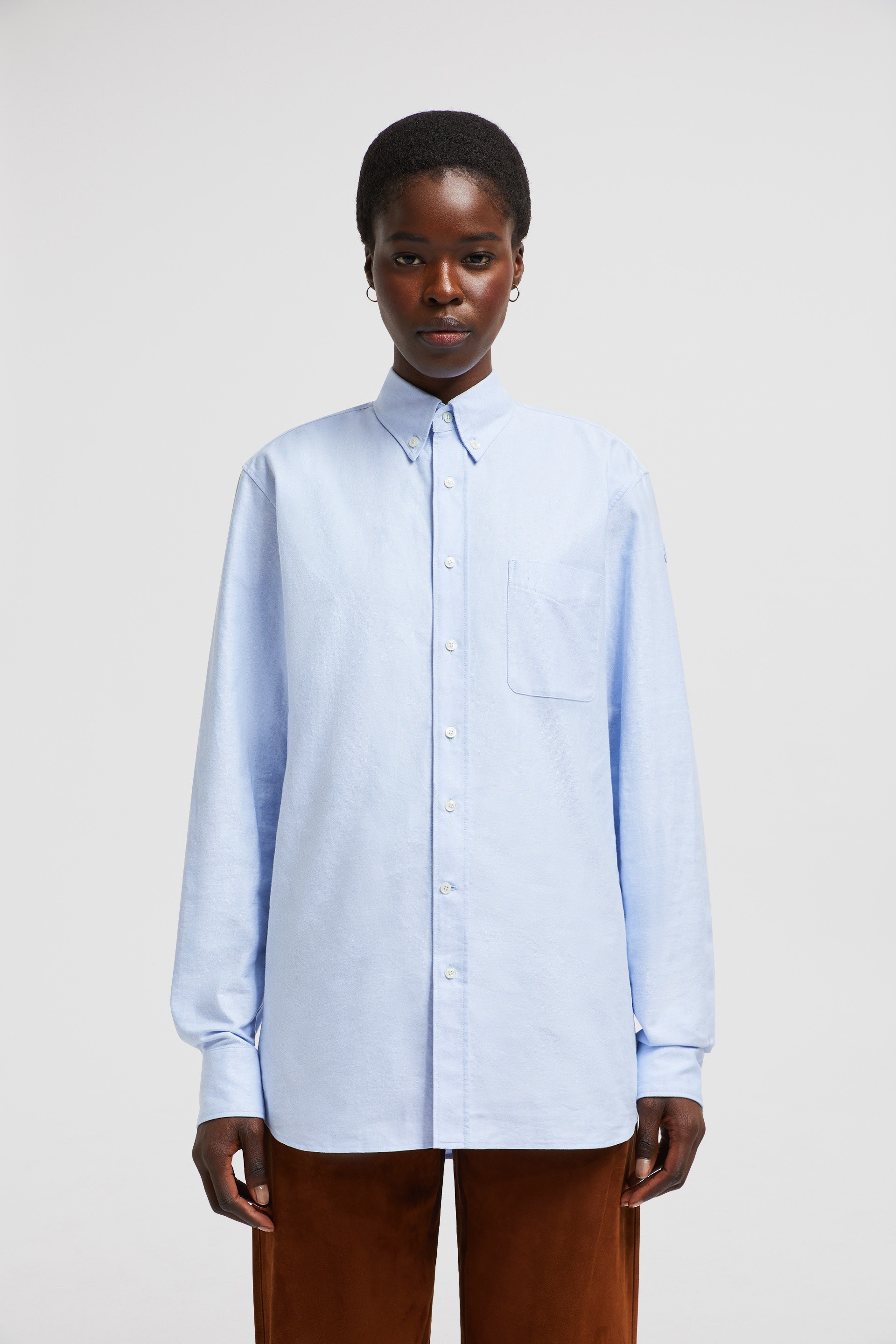 Long Sleeve Oxford Cotton Shirt - 3
