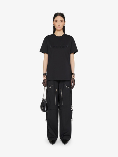 Givenchy GIVENCHY T-SHIRT IN COTTON WITH RHINESTONES outlook