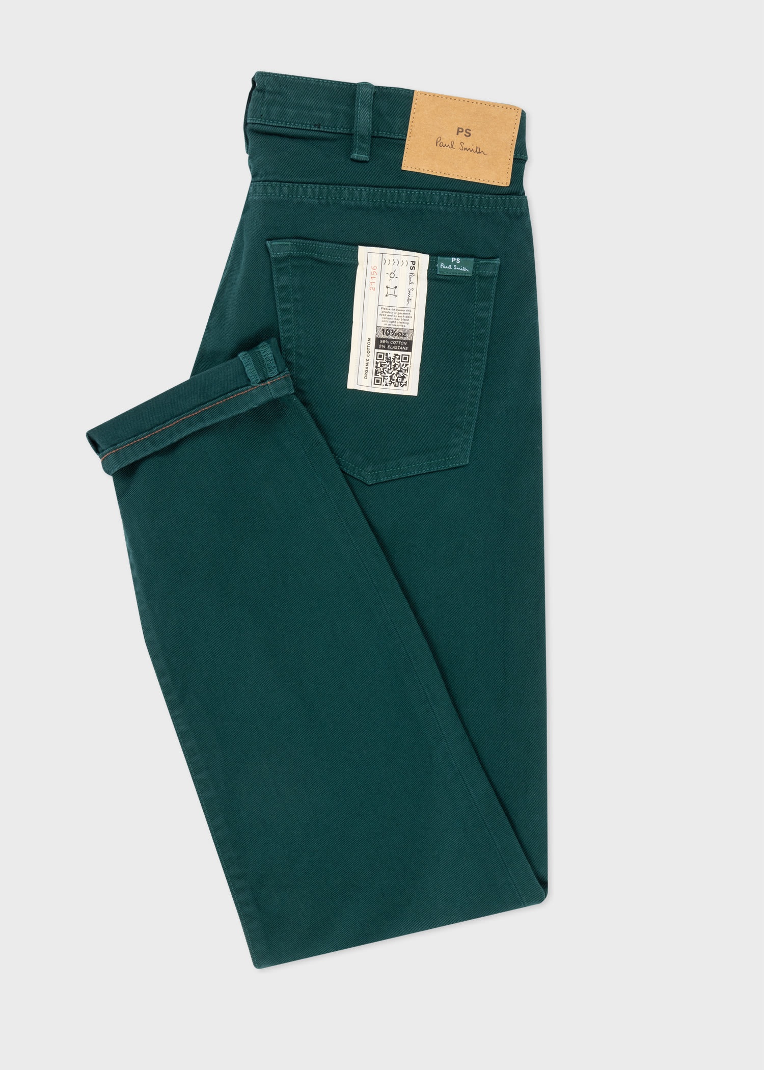 Garment-Dyed Organic Cotton-Stretch Jeans - 2