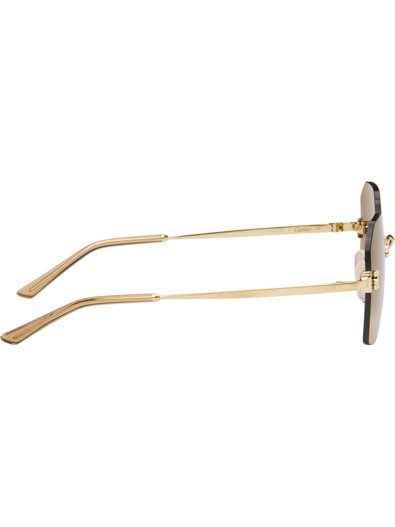 Cartier Gold Signature C Sunglasses outlook