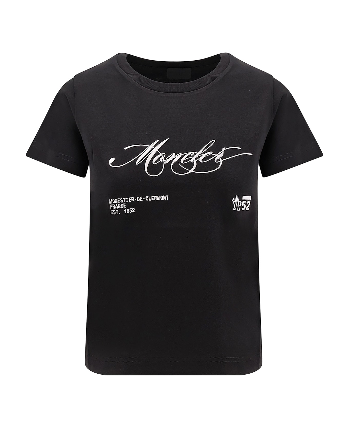 Cotton T-shirt With Embroidery - 1
