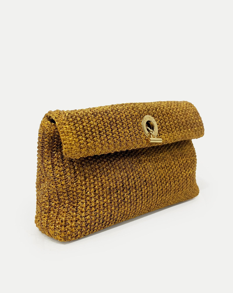 VERONICA BEARD RAFFIA ANCHOR CLUTCH outlook