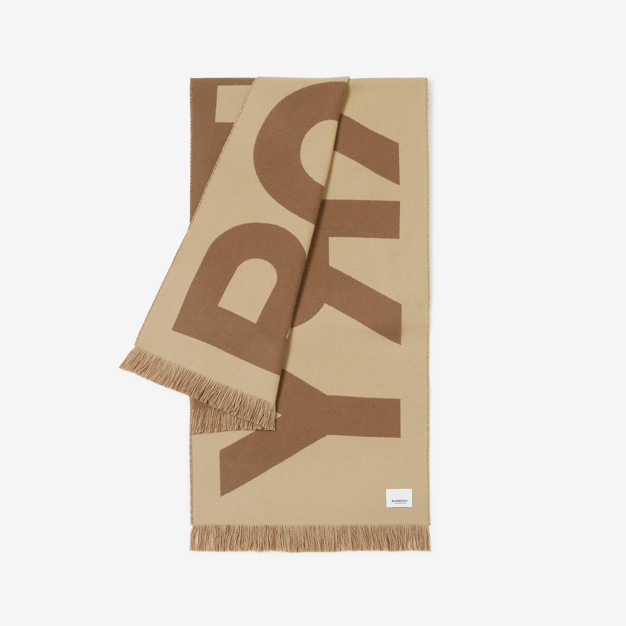 Logo Wool Jacquard Scarf - 4