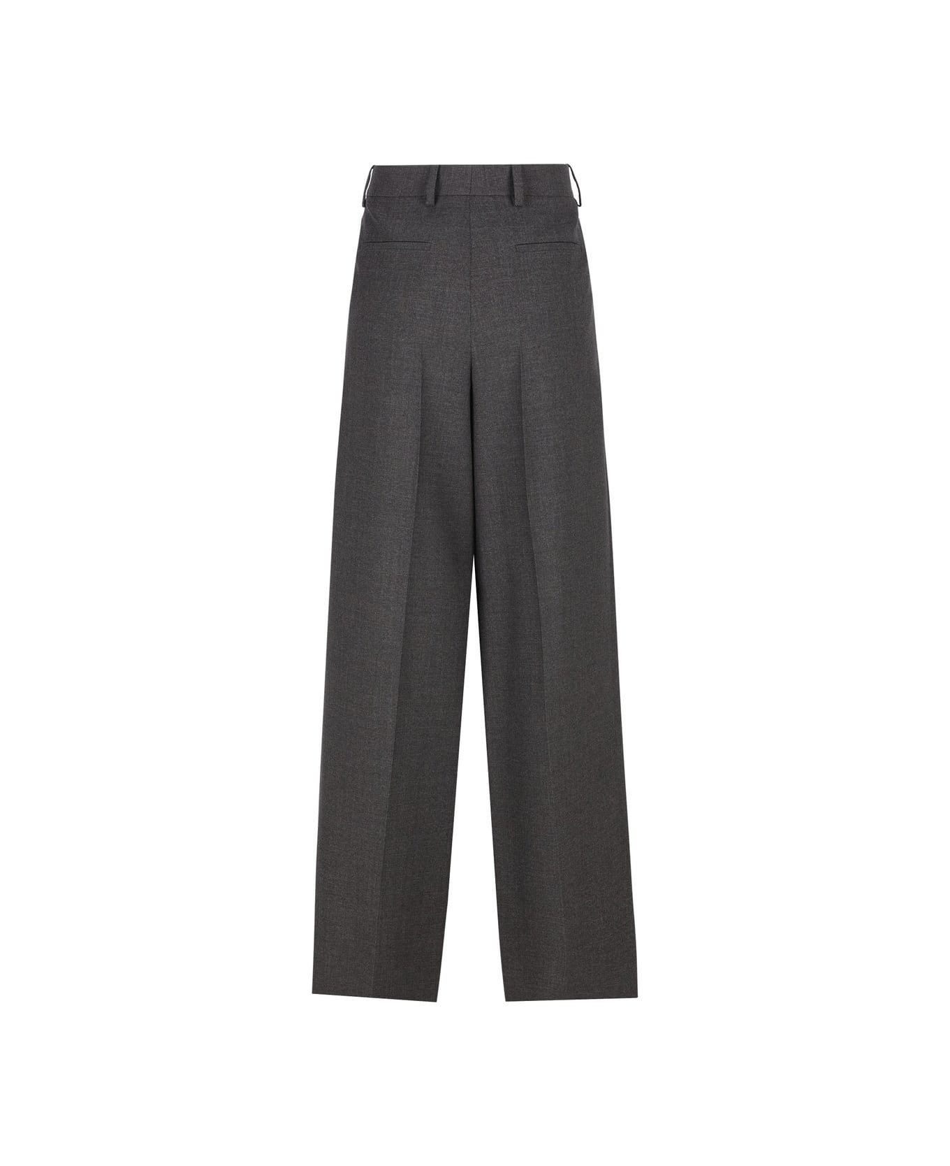 Wide-leg Tailored Trousers - 2