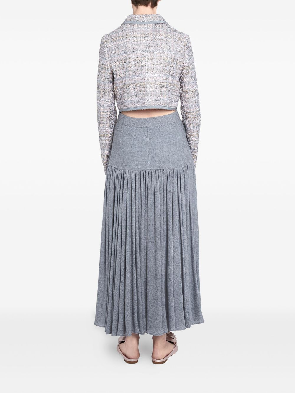 pleated maxi skirt - 5
