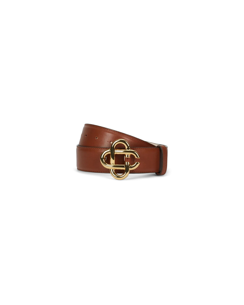 Mens Cinnamon Leather Belt 1