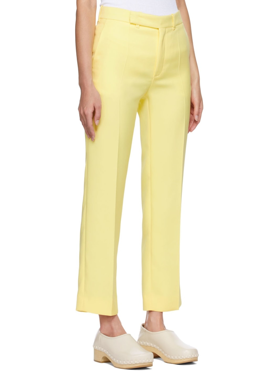Yellow Silk Trousers - 2