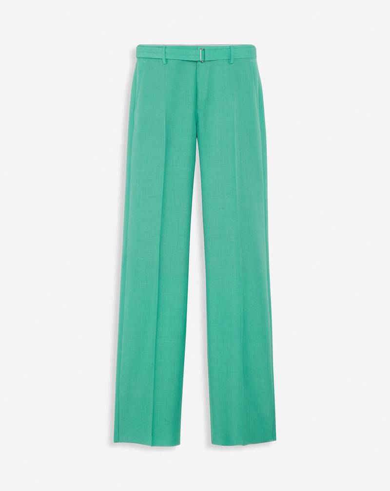 STRAIGHT-LEG PANTS WITH BELT - 1