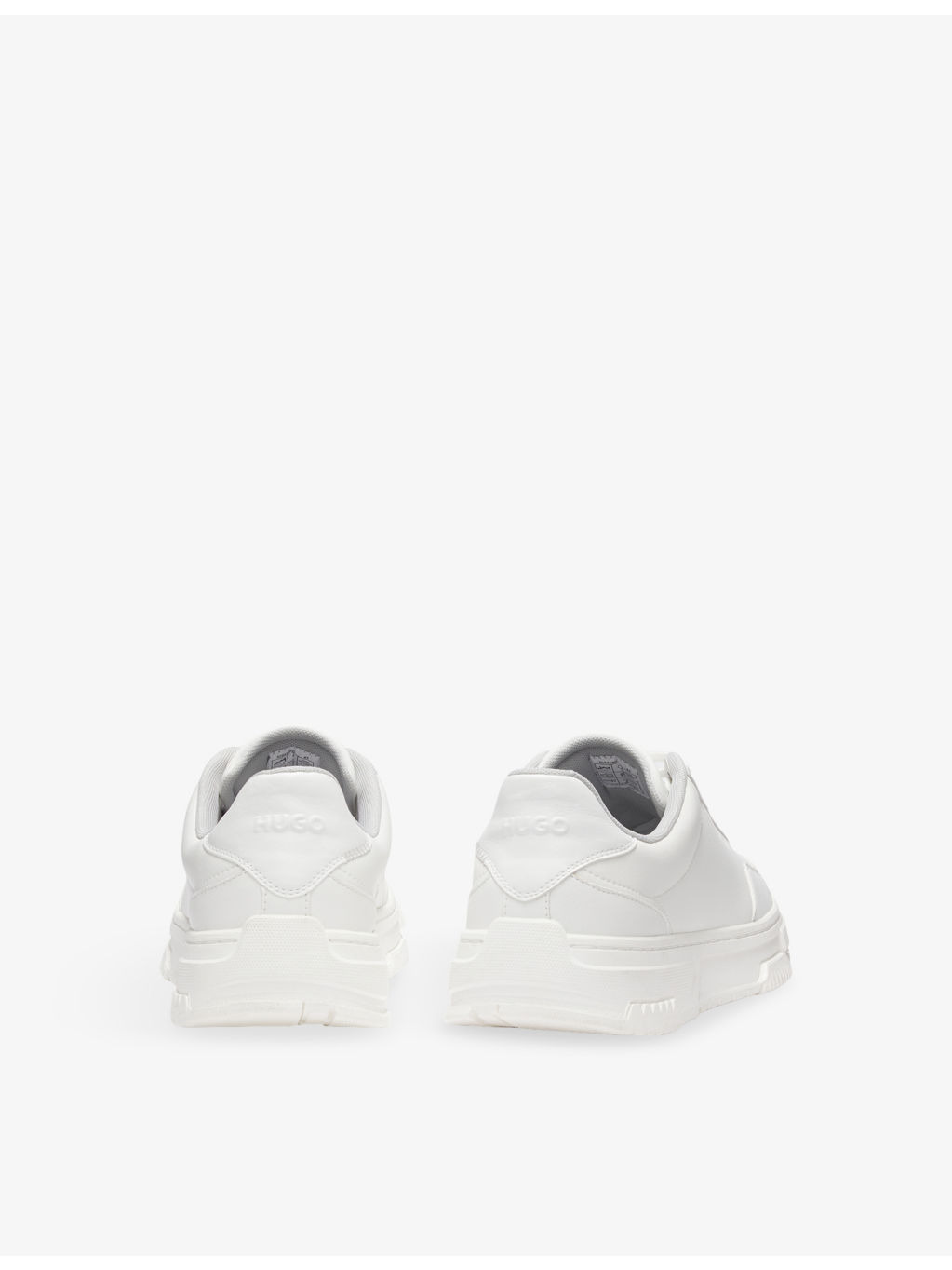 Logo-Embossed Leather Trainers - 4