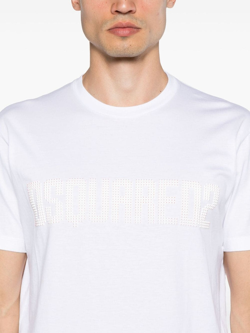 logo-appliquÃ© cotton T-shirt 5