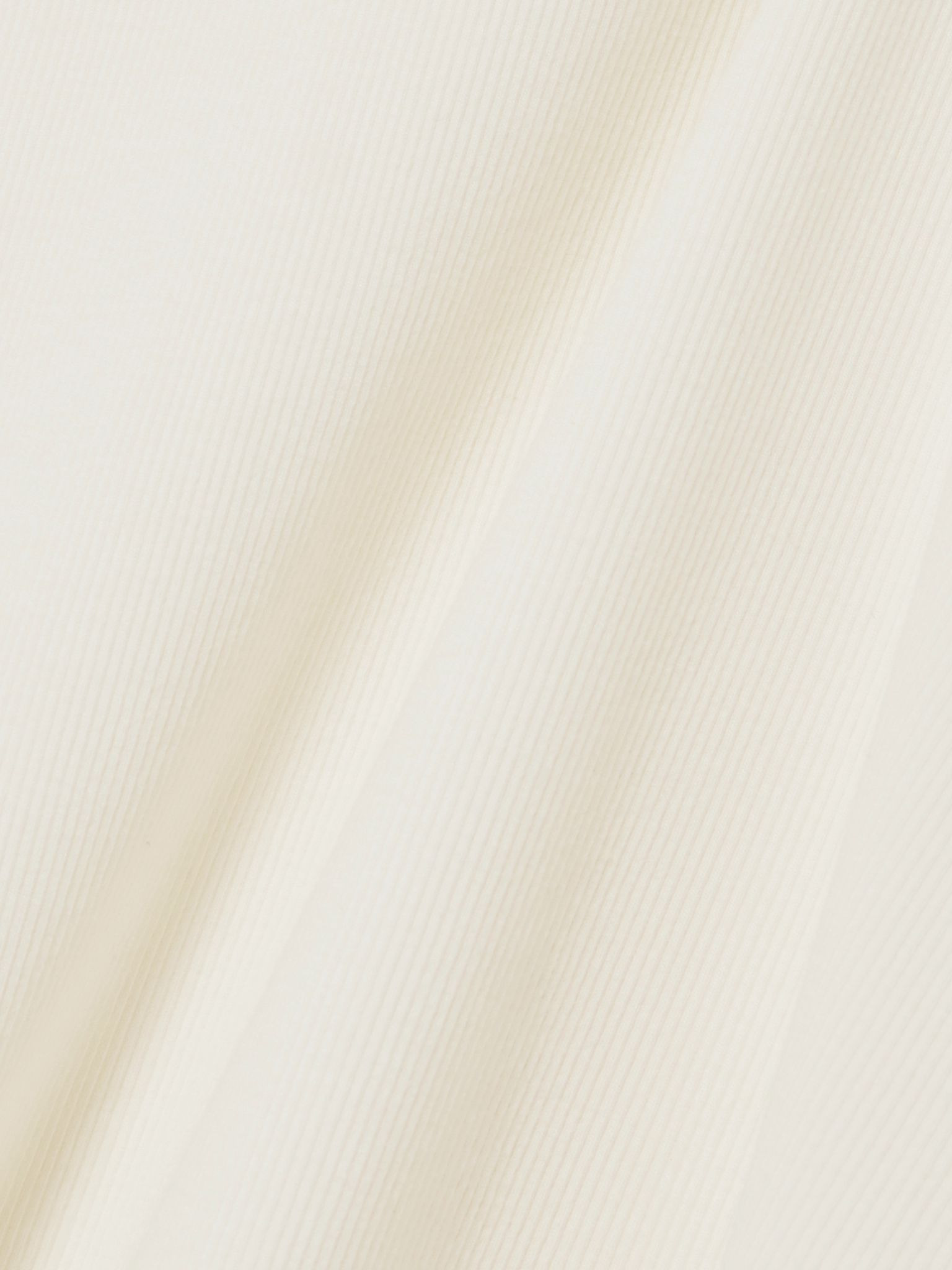 Ribbed stretch cotton and modal-blend top Cream - 4