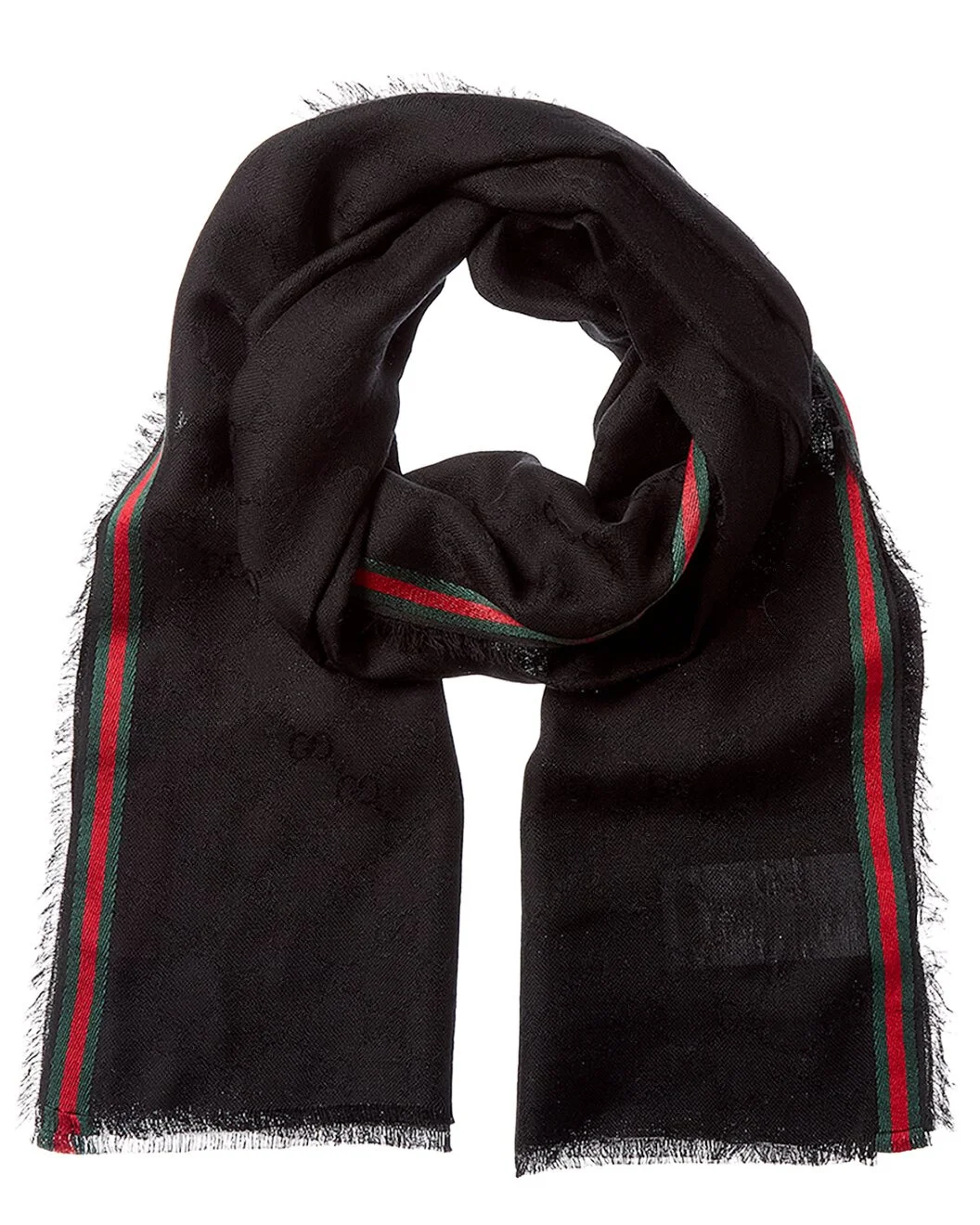 Gucci GG Web Silk-Blend Scarf - 1