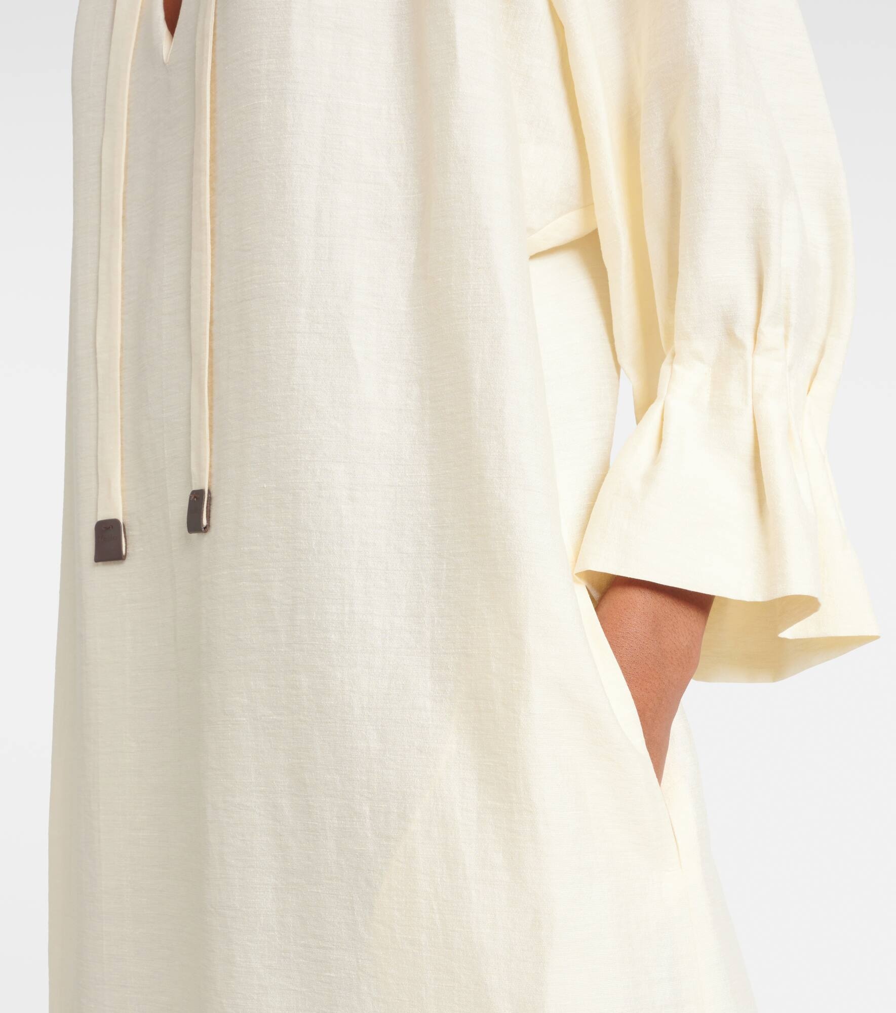 Jene linen and silk-blend maxi dress - 5