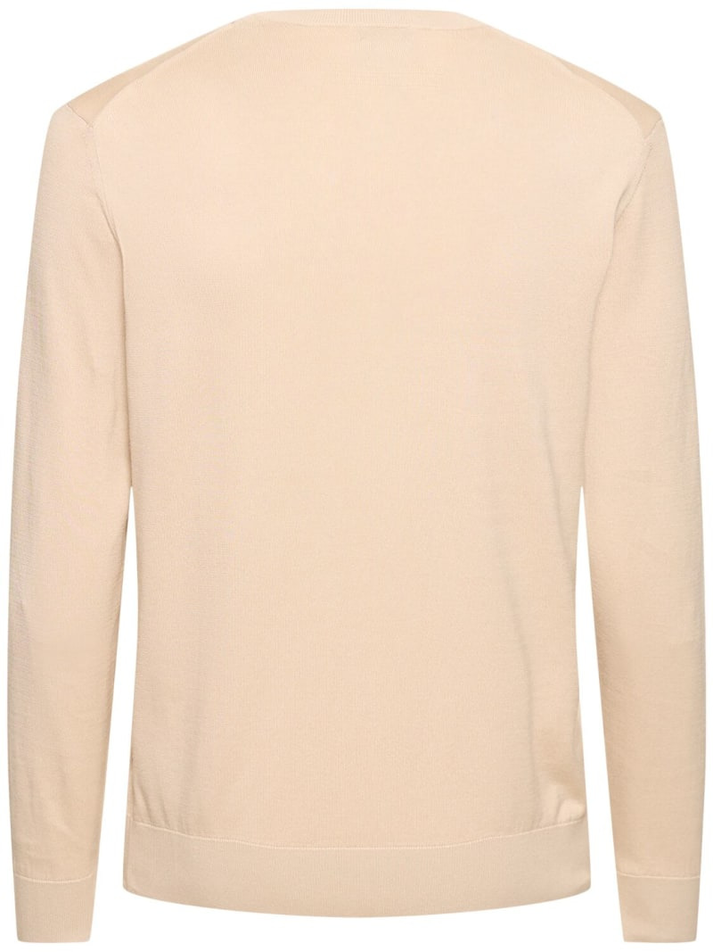 Cotton crewneck sweater - 5