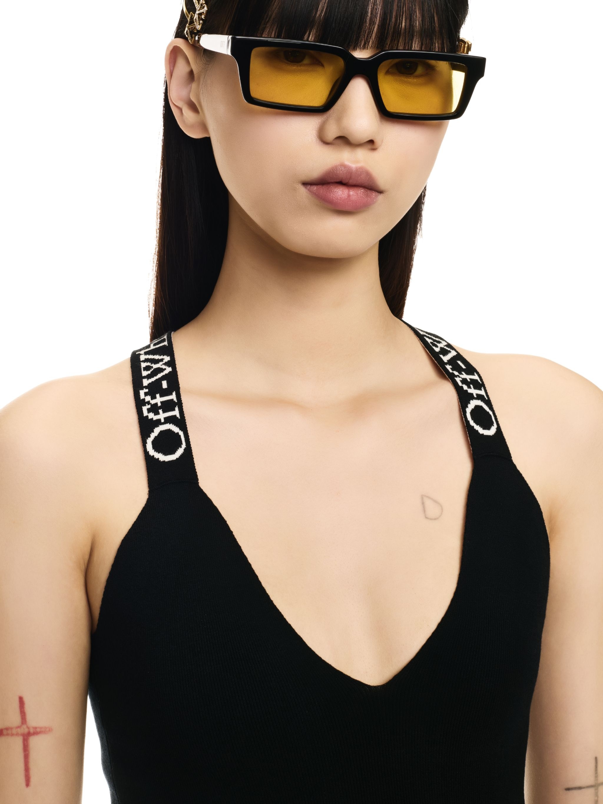 Black Logoband Tank Dress - 5