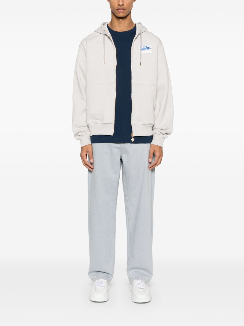 logo-patch hoodie - 2