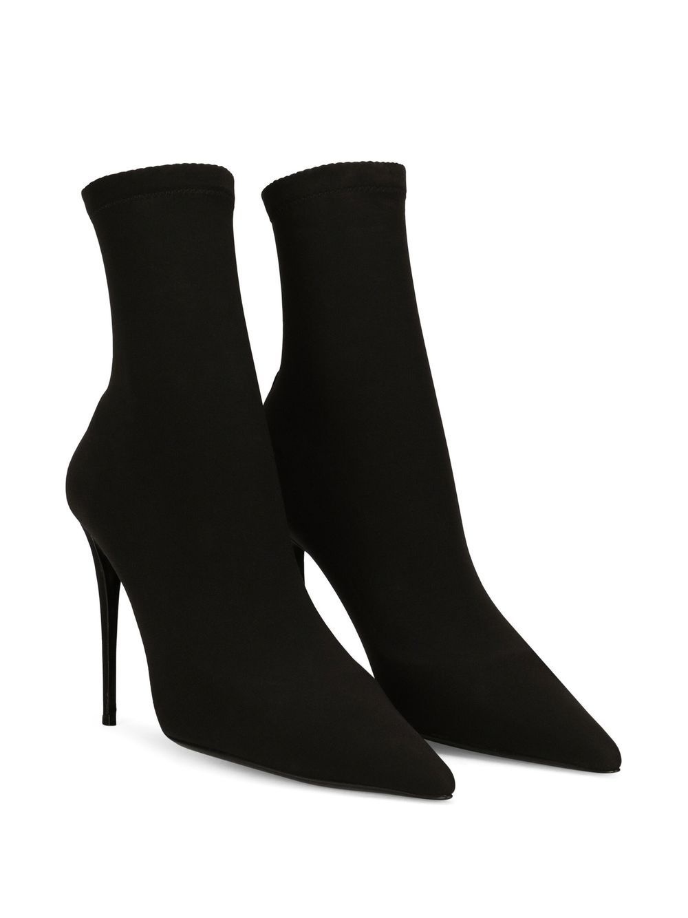pointed-toe heeled sock boots - 2