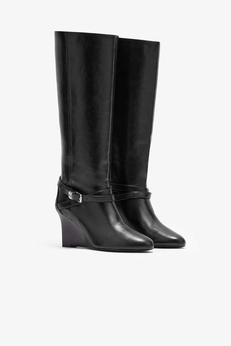 GANNI KAT HIGH BOOT IN BLACK outlook