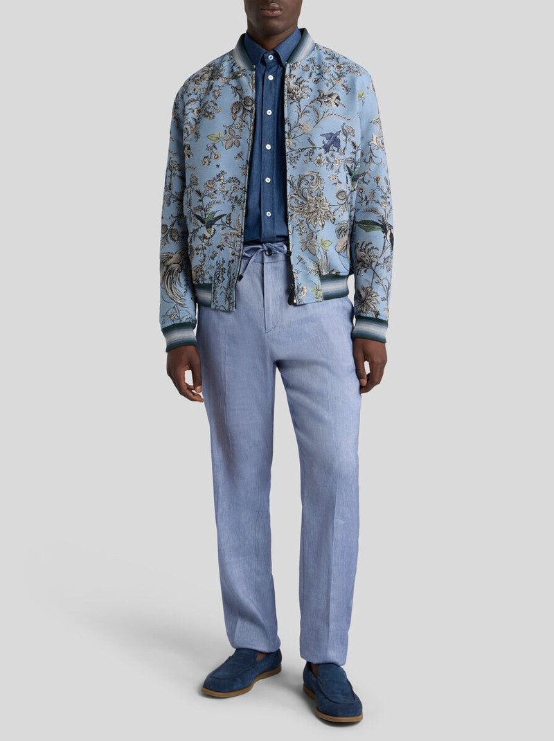 Etro COTTON-BLEND JACQUARD BOMBER JACKET WITH FLORA AND FAUNA MOTIF outlook