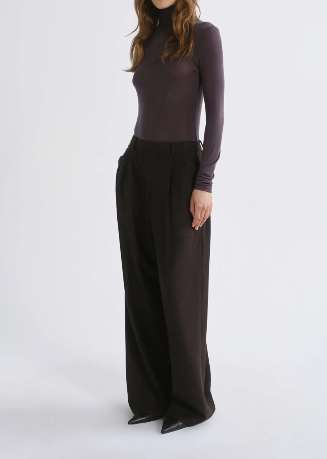 PASCALE TURTLENECK IN RAISIN - 1