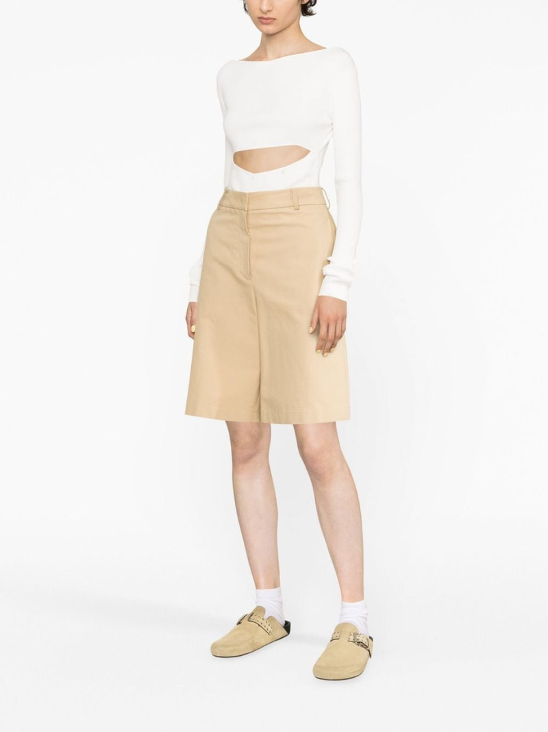 LOW CLASSIC cut-out detail long-sleeve top outlook