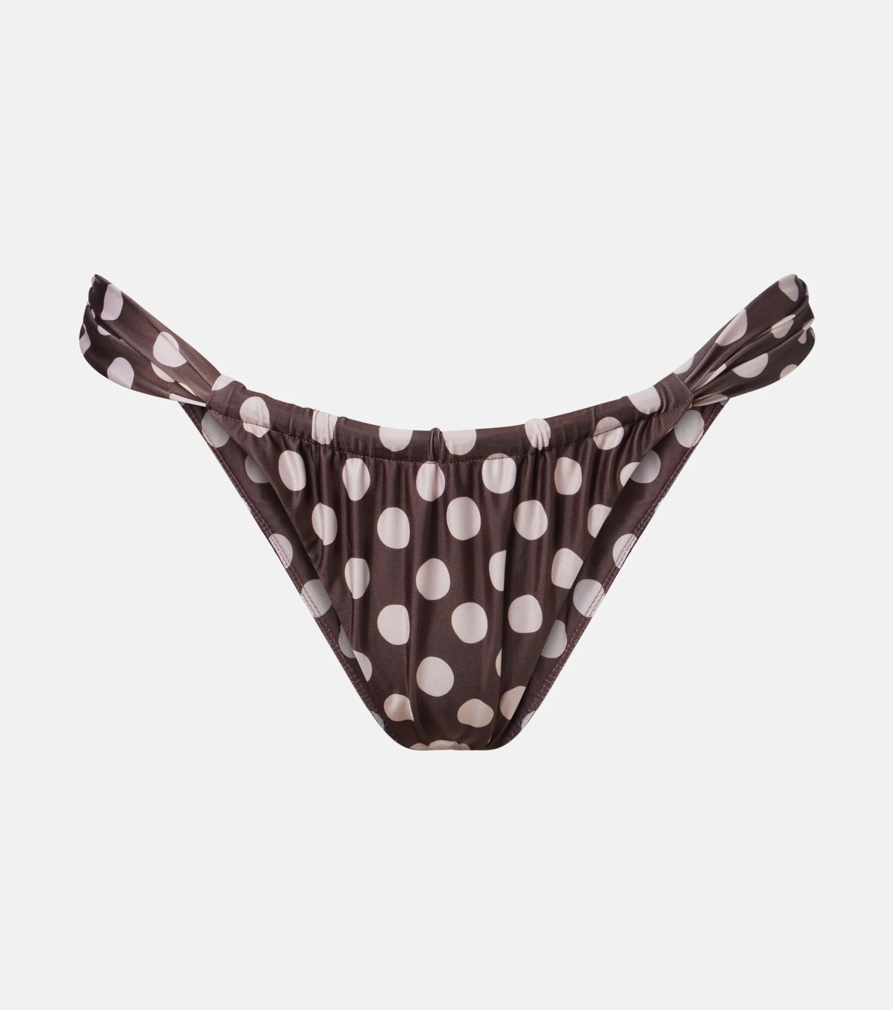 Andez gathered polka-dot bikini bottoms - 1