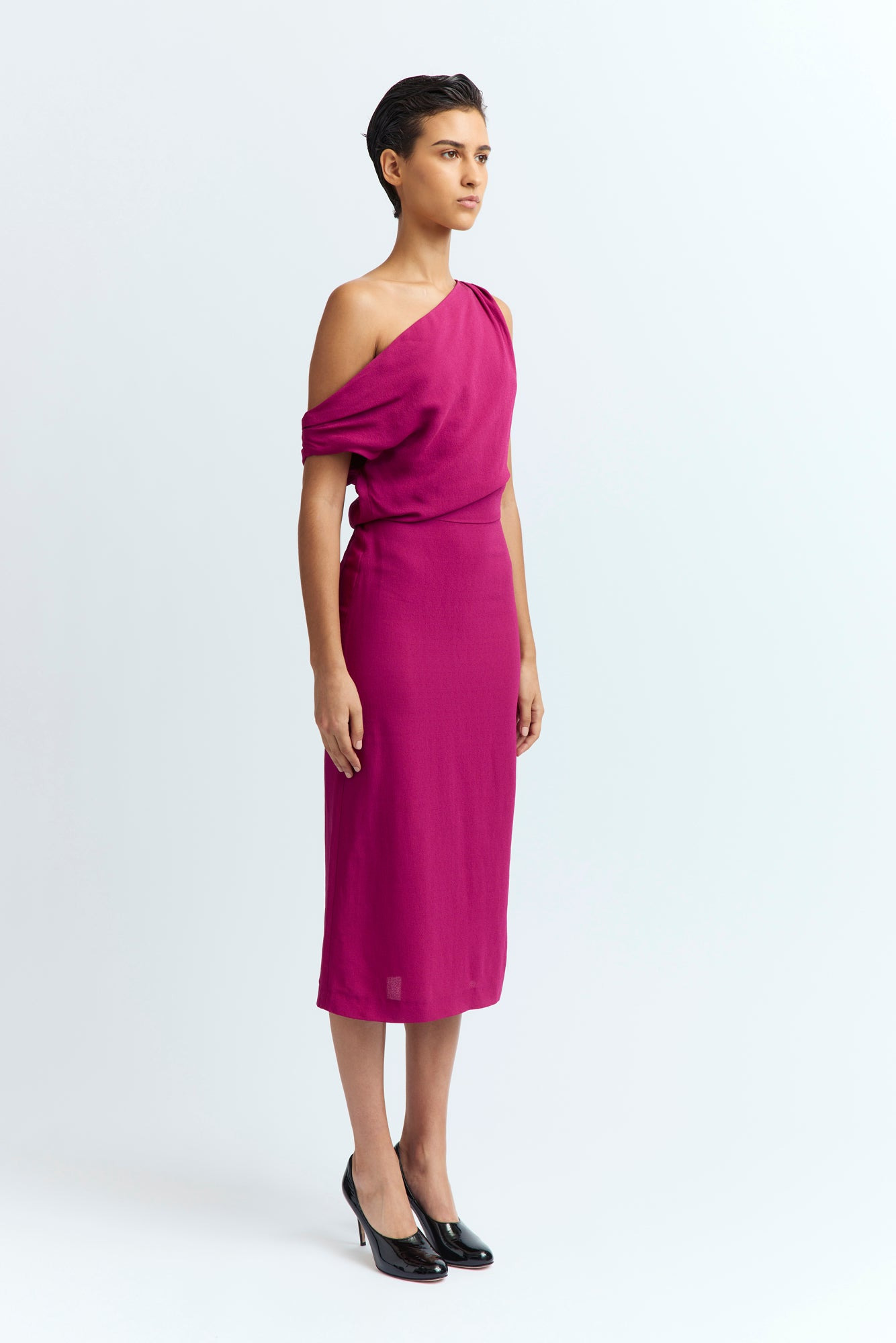 KIRA MIDI DRESS IN CREPE - 3