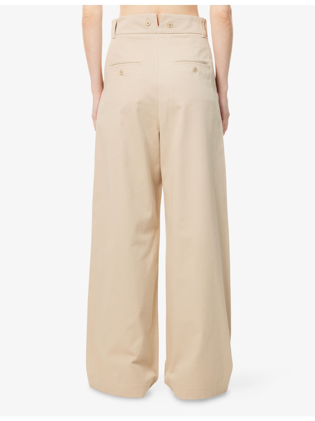 Alfeo Wide-Leg Cotton-Poplin Trousers - 4