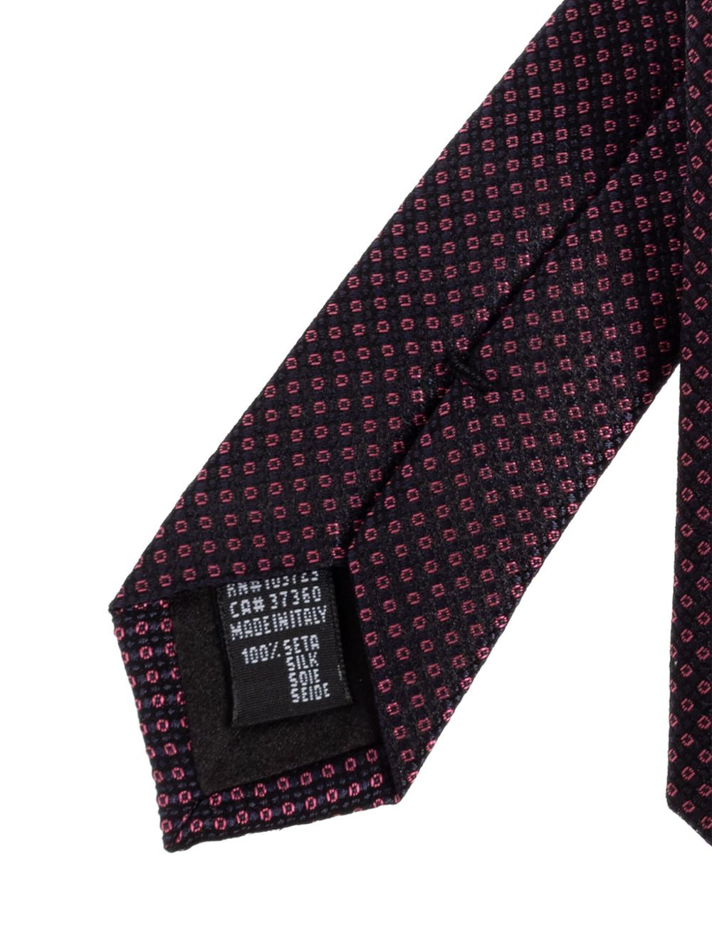 micro-pattern silk tie - 3