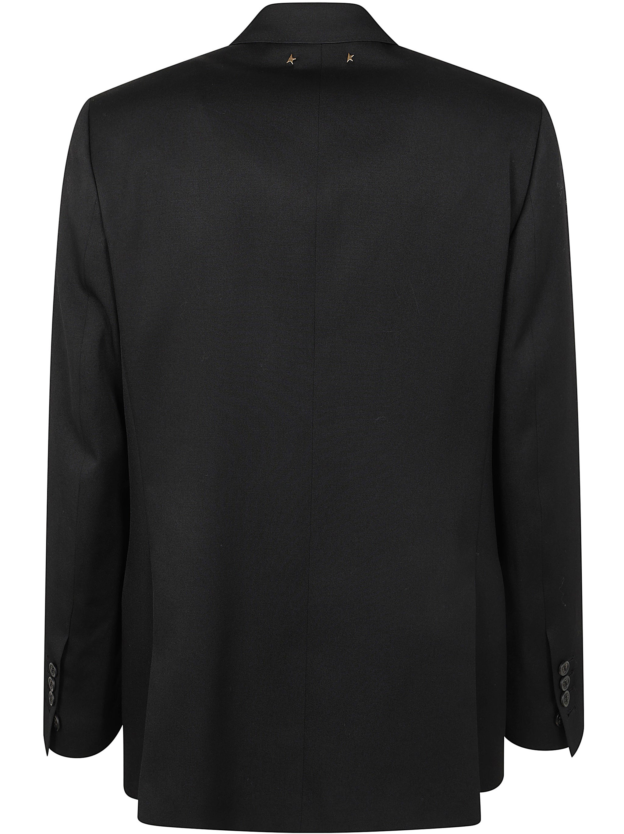 Golden Goose Men Golden M`S Double Breasted Blazer Light Dry Wool Gabardine/ Printed Message Inside  - 7