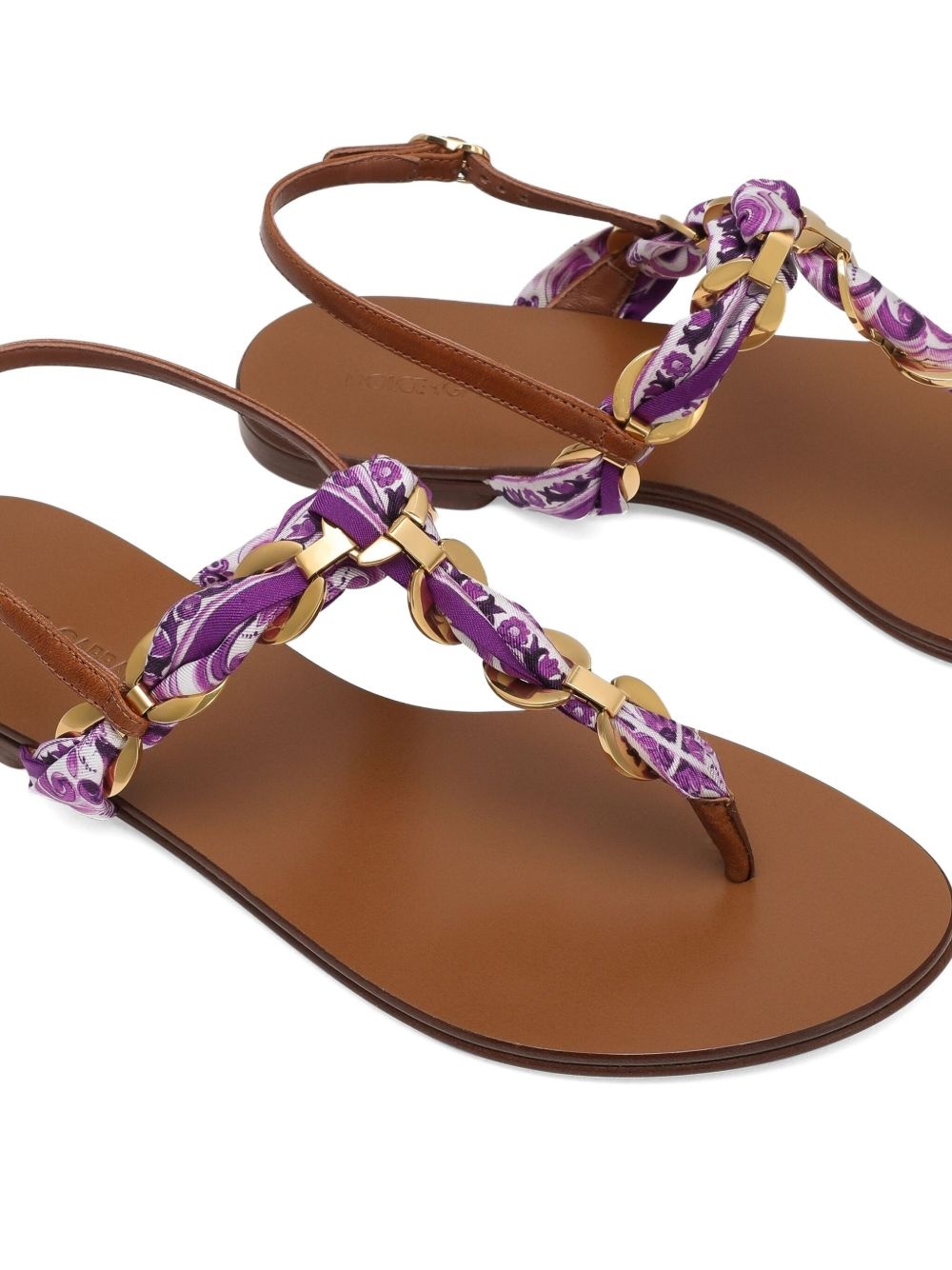 Maiolica-print sandals - 4