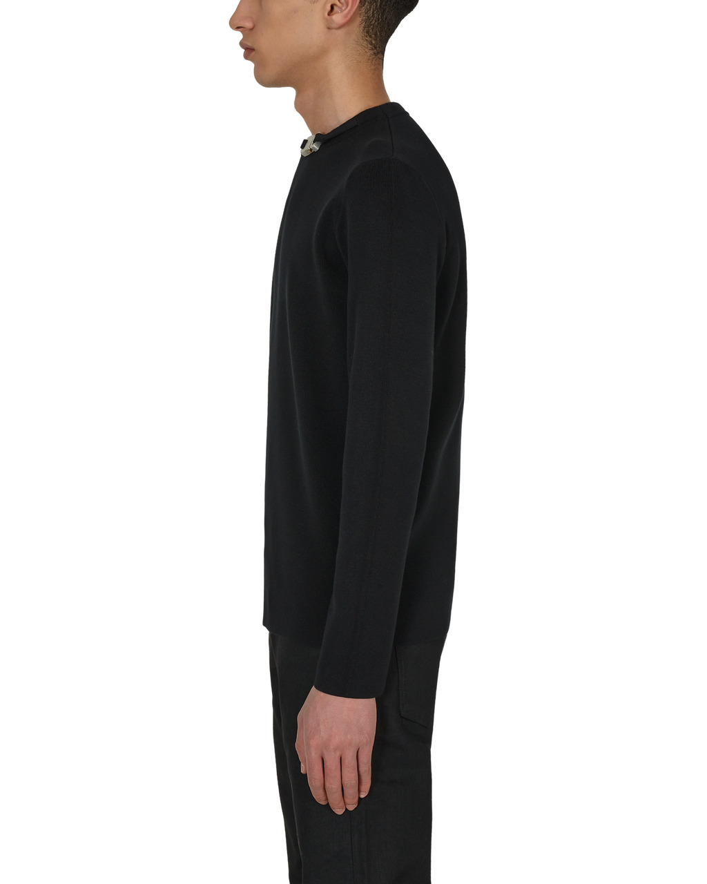 BUCKLE CREWNECK SWEATER - 4