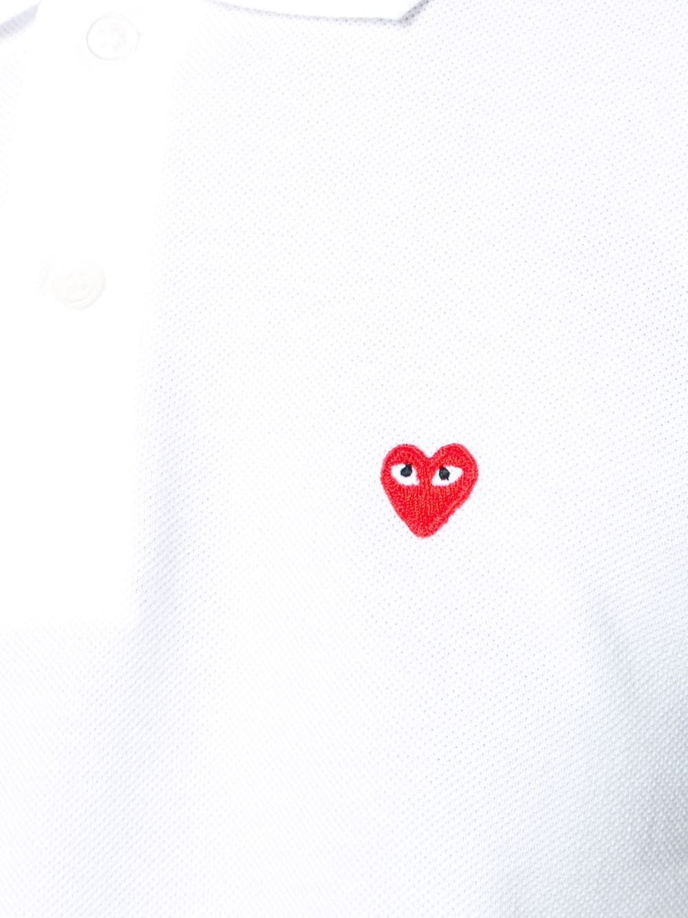 heart patch polo shirt - 5