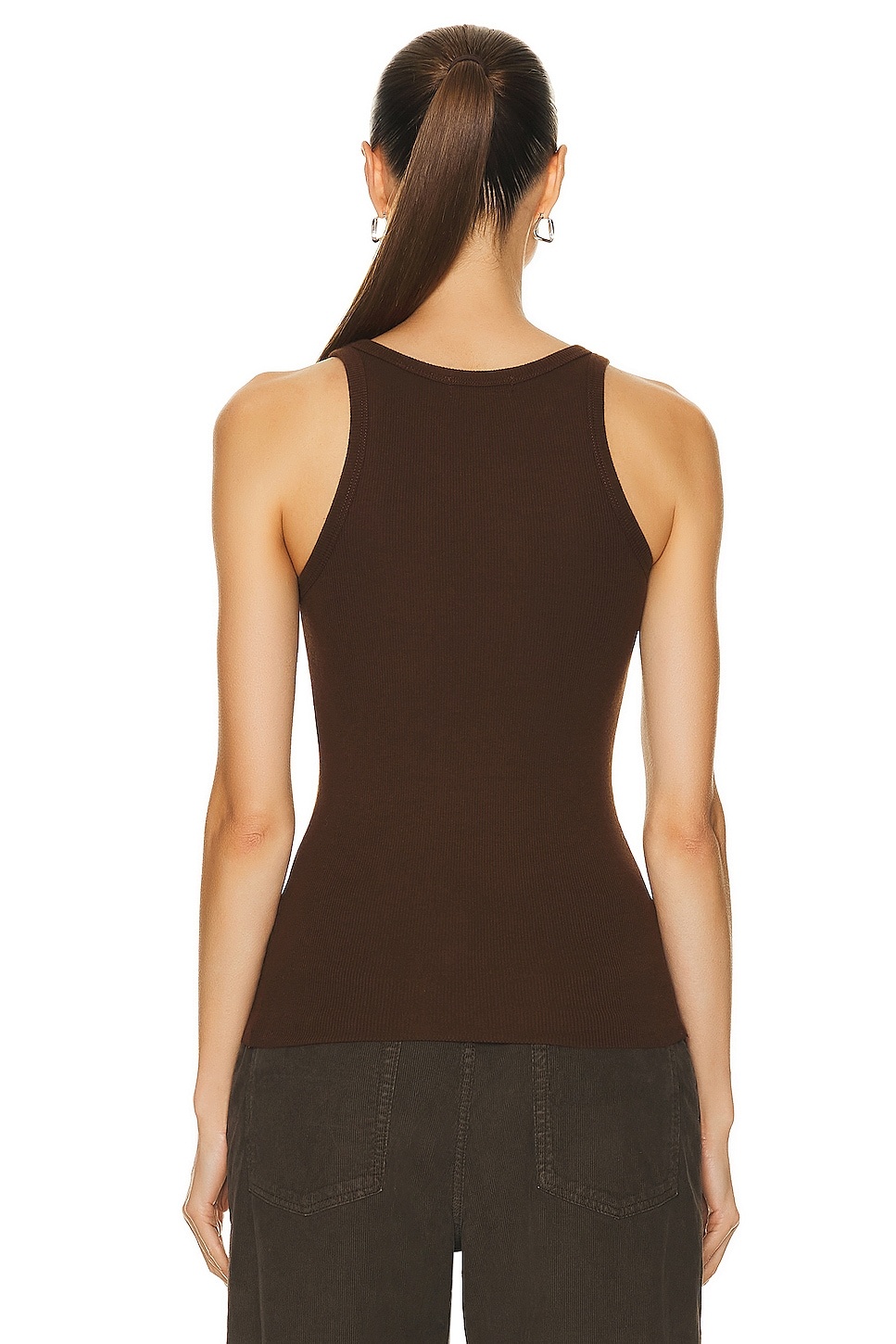 High Neck Fitted Tank Top - 3