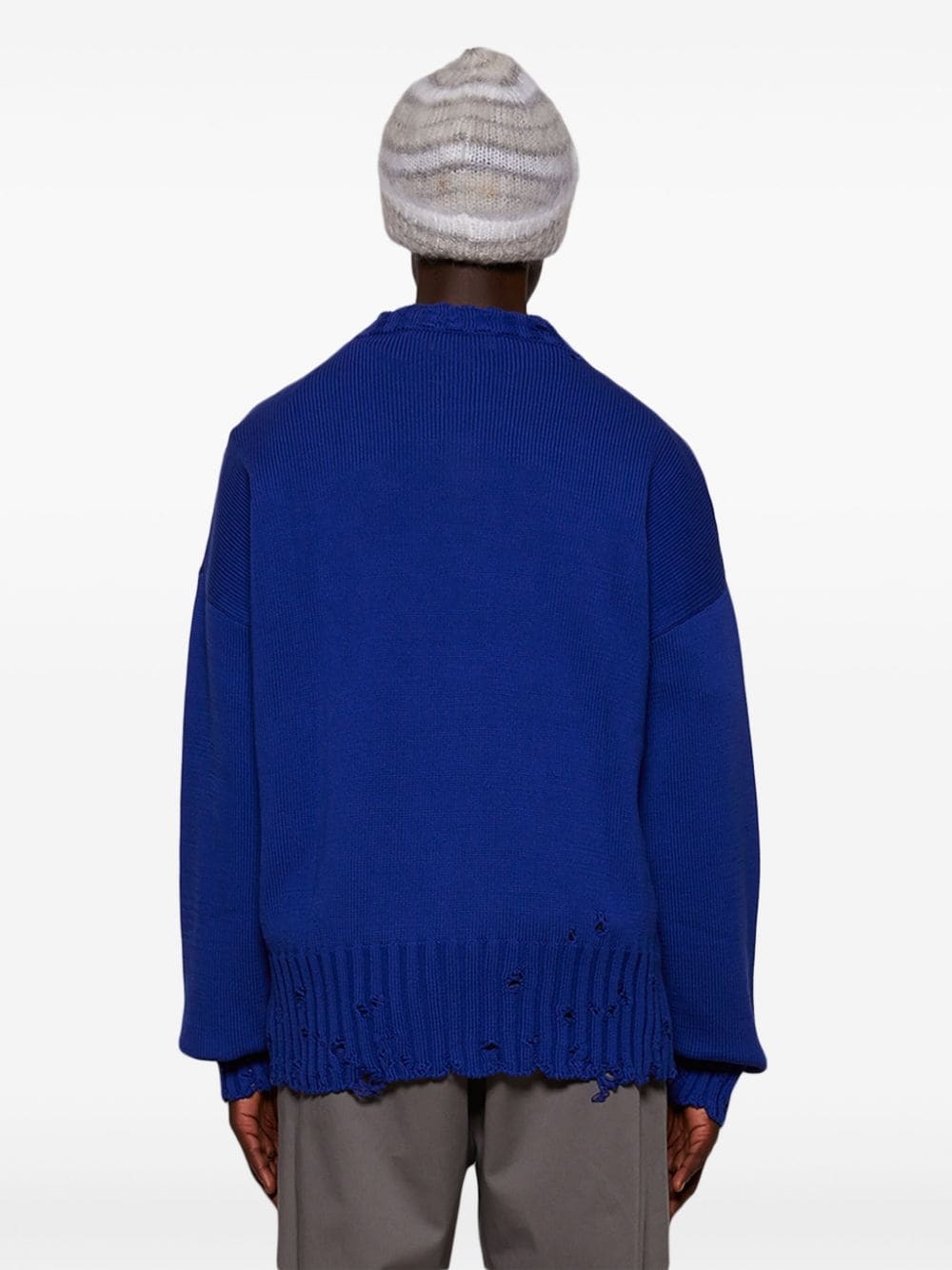 twisted crew-neck sweater - 5