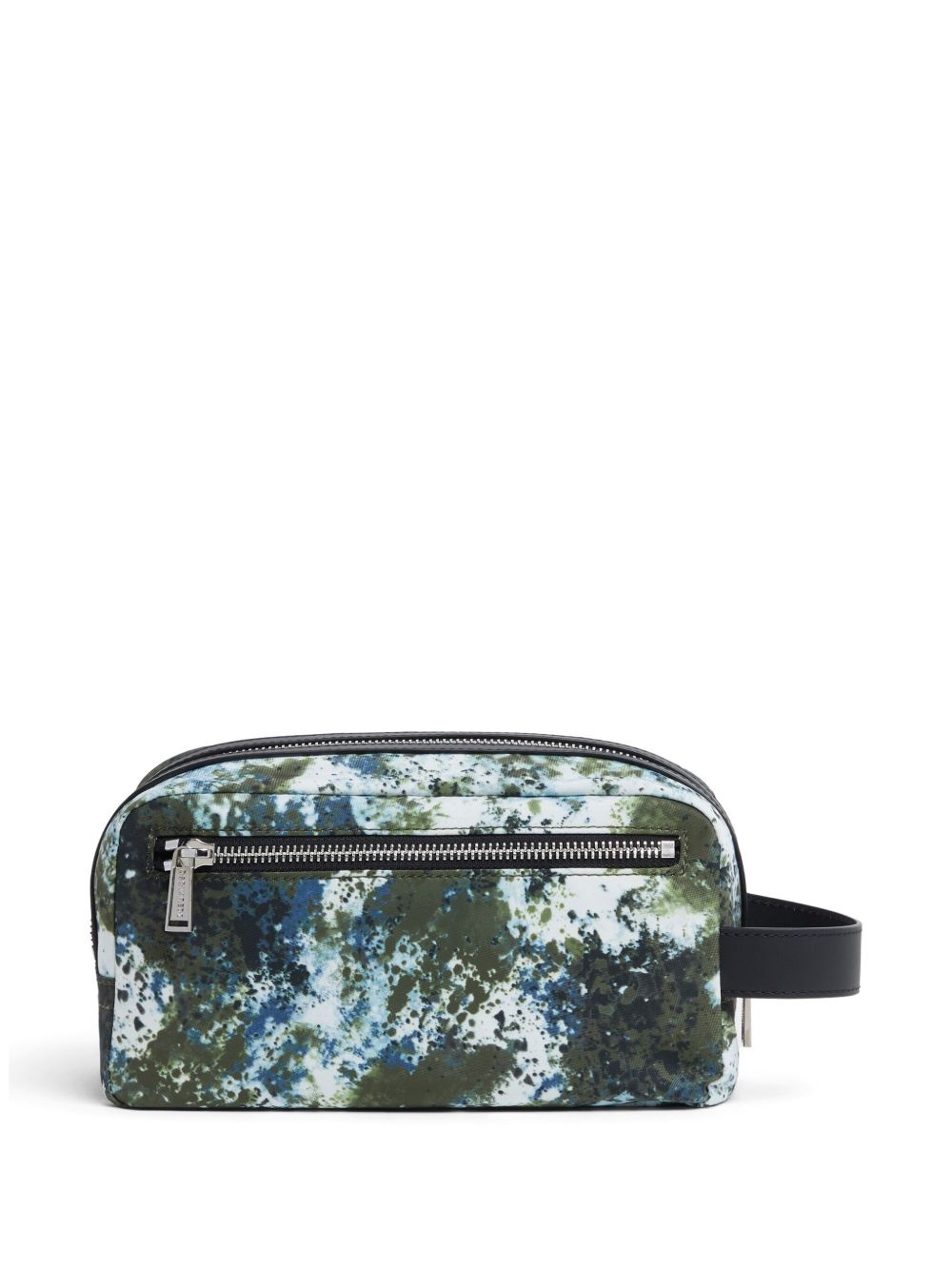 paint splatter-print wash bag - 2