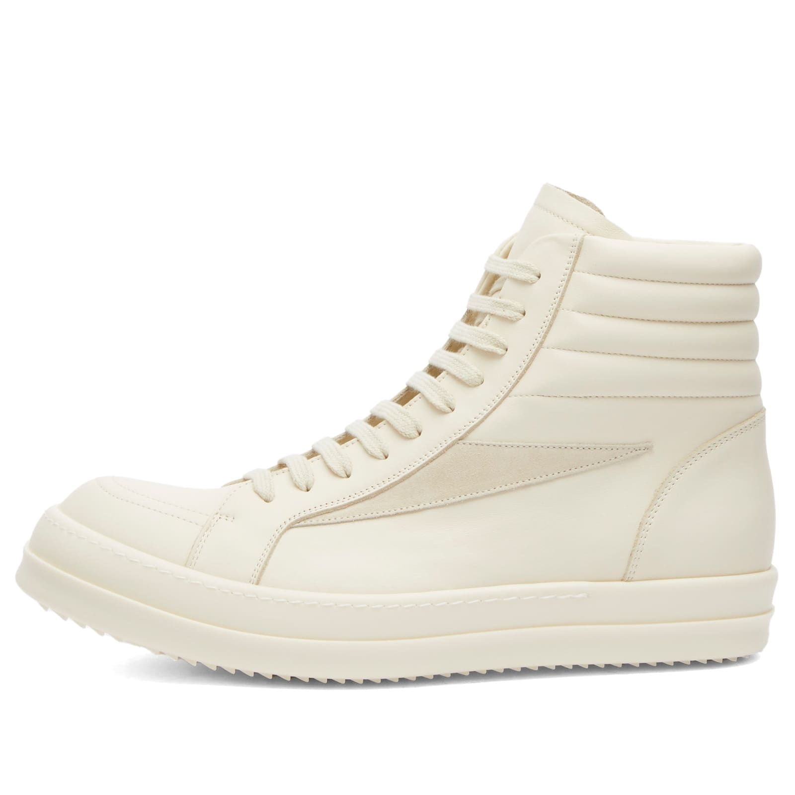 【関税＆送料込み】Rick Owens White High Top Sneakers - Wom Rick Owens Rick Owens High Vintage Sneaks | REVERSIBLE