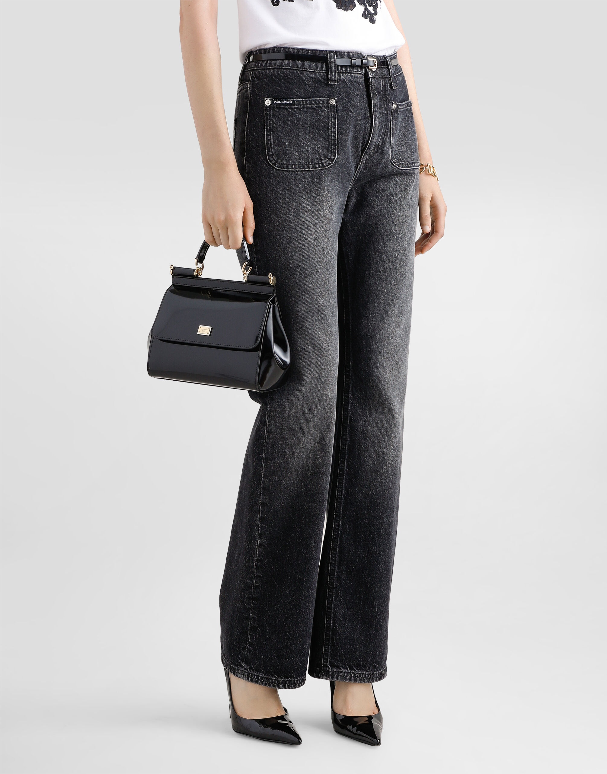 Flared denim jeans - 4